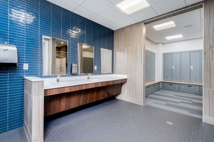 Designed  Ladies Locker Room