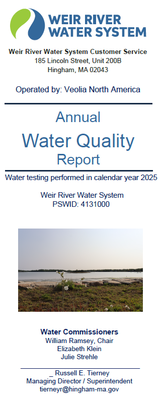 2025 Annual Water Quality Report Cover Page